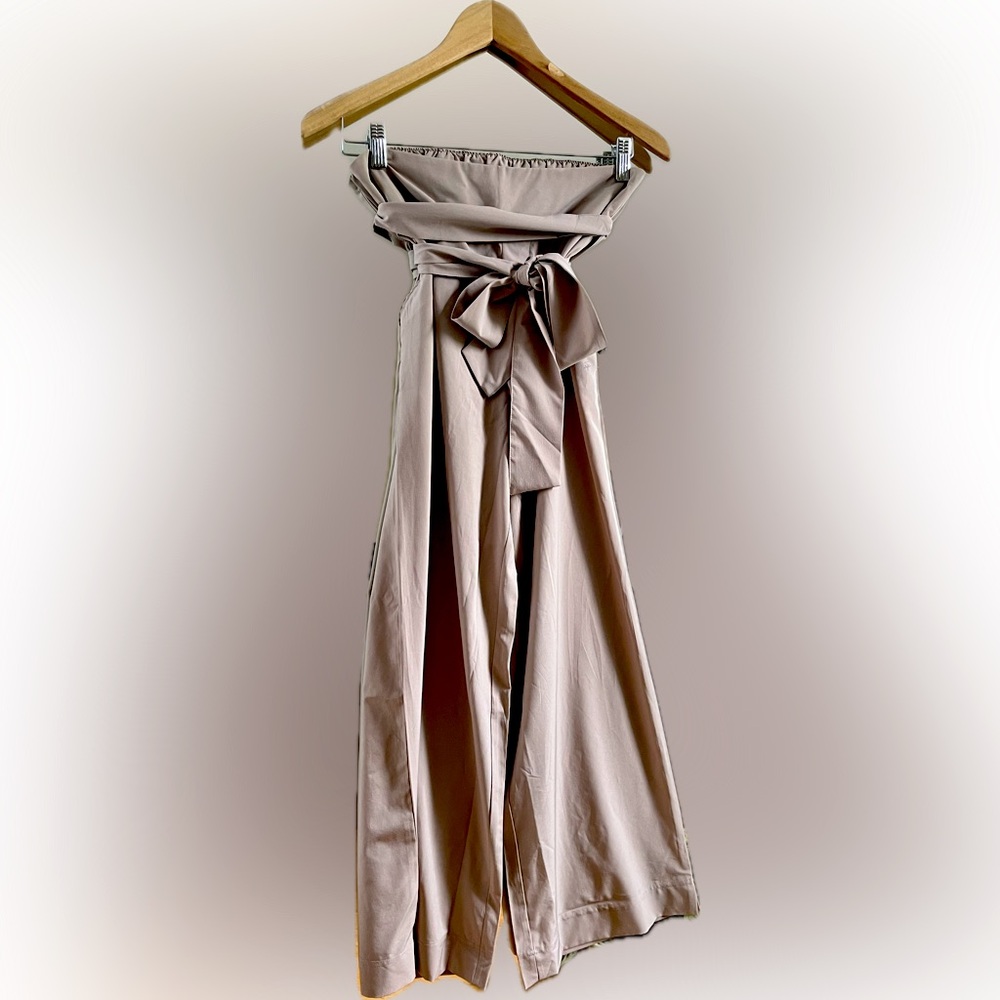 Soya Concept Tan Wide Leg Trouser size small